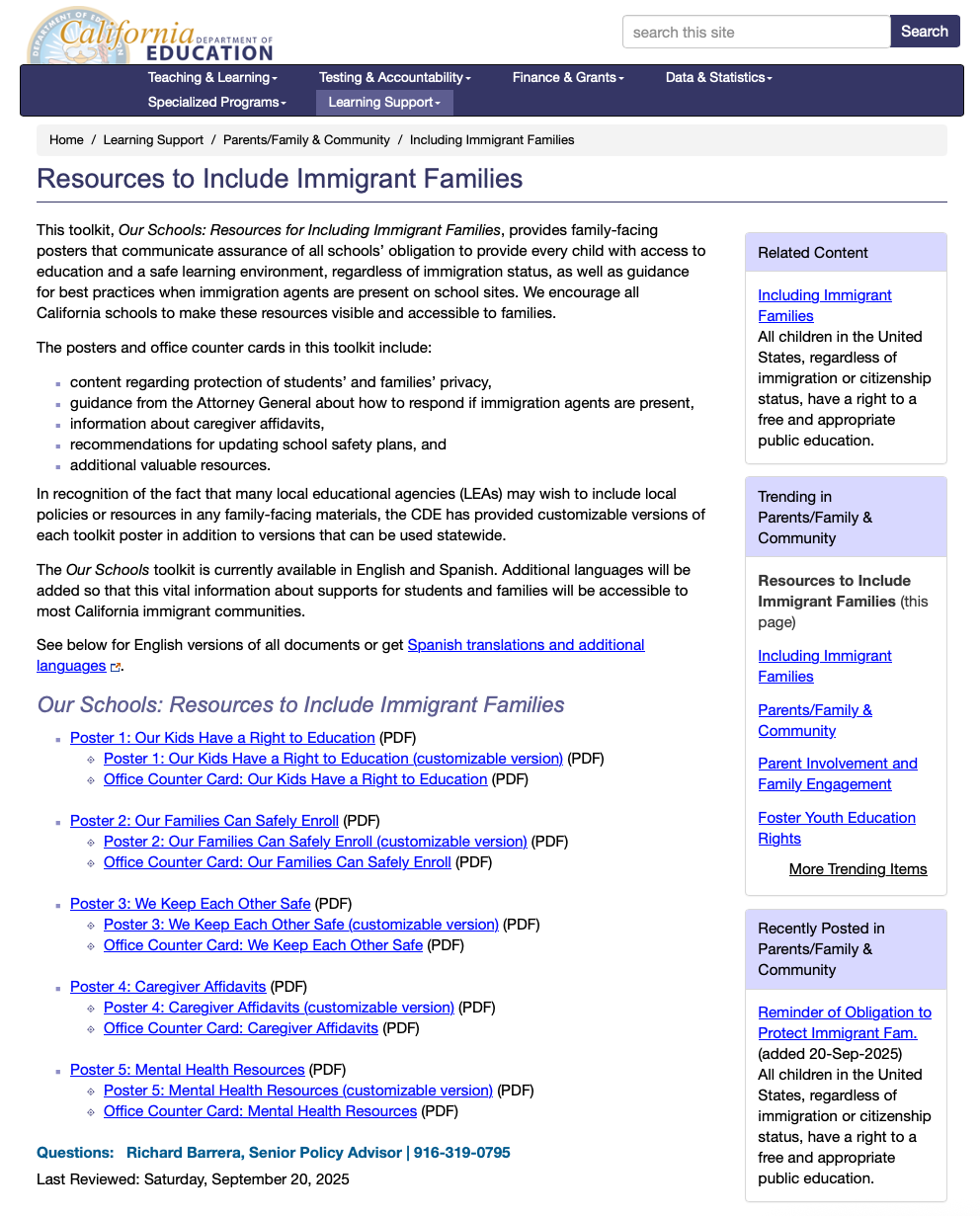 Family Resource Guide - English